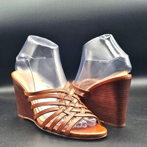 Cole Haan Brown Wedge Sandals - 7.5